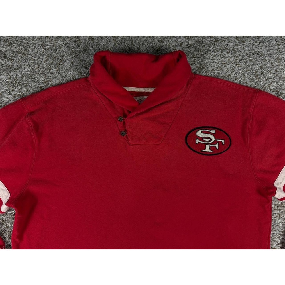 VTG Mitchell & Ness San Francisco 49ers NFL Throwbacks Pullover Sweatshirt 5XL - Picture 2 of 11